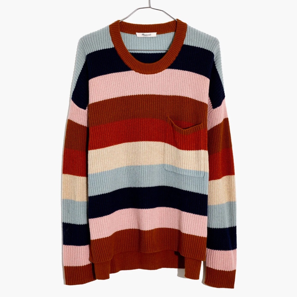 Madewell Thompson Pocket Pullover Sweater XS